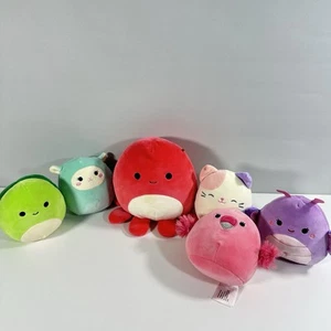 Squishmallows Konvolut 7 Zoll & 5 x Mini 5 Zoll Plüschtiere Stofftiere Lot Set Katze Oktopus - Bild 1 von 17