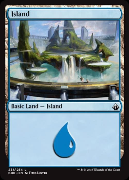 Island - Light Play MTG Battlebond - Image 1 of 1