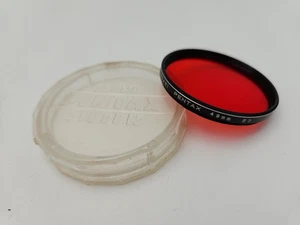 Asahi Pentax 49mm Screw-In Red R2 Camera Lens Filter w/ Case - Picture 1 of 5