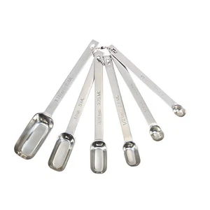 MasterClass Stainless Steel Six Piece Measuring Spoon Set - Picture 1 of 1