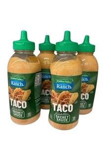 Hidden Valley Original Ranch Spicy Taco Sauce 4 Pack 12oz Squeezable Bottle 7/25 - Picture 1 of 2