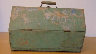 Z18) Uralte Haustierträger Kiste Tier Box-Katzen Hunde Holz LxBxH 47x19x29 - Bild 1 von 4