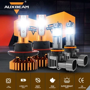 For Jeep Liberty 2008-2012 AUXBEAM H13 9145 LED Headlight Fog Lights 3000K 6500K - Picture 1 of 17