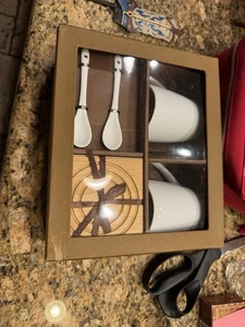 6 pc Coffee Set 2 Mugs WITH Spoons and Coasters - BRAND NEW! - Picture 1 of 1