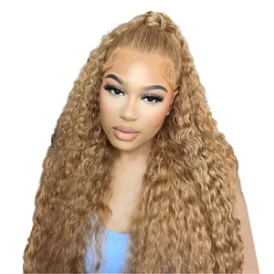 200 Density Full 13x4 13x6 HD Lace Front Wig for Women Remy Human Hair Deep 4x4 - Picture 1 of 7