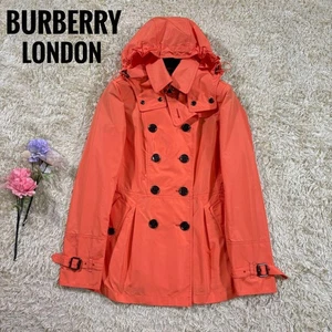 Burberry London Nova Check Trench Coat in Orange, Size 38 From Japan 0819002 - Picture 1 of 24