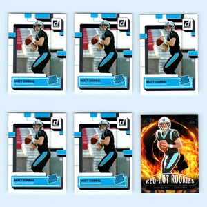 Matt Corral Rookie Lot 6 Football Cards 2022 Donruss Rated Rookies Panthers Set - Picture 1 of 8