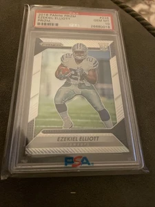 2016 PANINI PRIZM #238 EZEKIEL ELLIOTT *ROOKIE PRIZM PSA 10 GEM MINT* COWBOYS - Bild 1 von 2