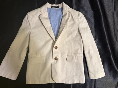 NAUTICA BOYS BLAZER BEIGE Talla 6 Chaqueta Dos Botones Elegante Informal Pascua Foto 1 de 4