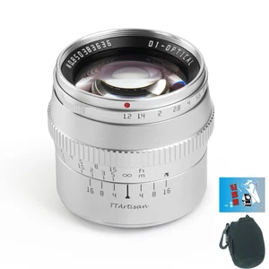 TTartisan 50mm F1.2 Large Aperture Prime Lens for Fujifilm Pro3 X T3 E4 Camera - Picture 1 of 12