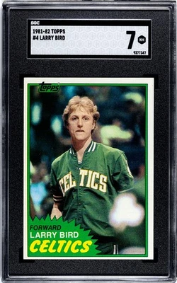 Larry Bird 1981-82 Topps #4 SGC 7 - Certificado SGC 9377347 Foto 1 de 4
