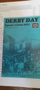 EPSOM RACE CARD, 7 GIUGNO 1972 - IL DERBY VINTO DA ROBERTO & LESTER PIGGOTT - Foto 1 di 14