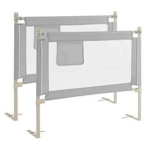 2PCS 47'' Bed Rails for Toddlers Vertical Lifting Baby Bed Rail Guard w/Lock - Picture 1 of 9