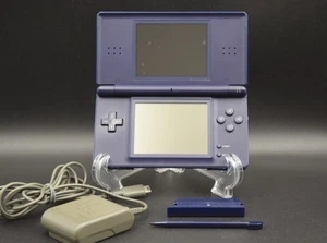 【Read】Nintendo DS Lite Enamel Navy- Region Free, Working Good, With AC Charger - Picture 1 of 17