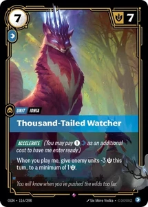 1x FOIL THOUSAND-TAILED WATCHER - Origins - Riftbound - Picture 1 of 1