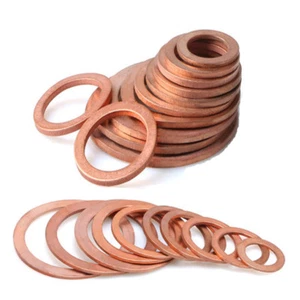 20pc Brass Flat Washer Gasket Copper Crush Washer Seal Ring High Quality Fr Boat - Picture 1 of 5