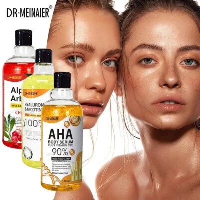 DR MEINAIER 500ml AHA Hyaluronic Vitamin C Arbutin Face Body Serum Dark Spots Corrector Whit