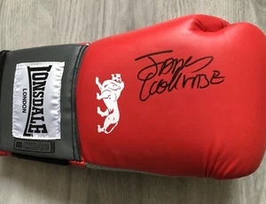 Guante de boxeo Lonsdale firmado por James Cook de firma privada - Imagen 1 de 3