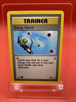 1st Edition Energy Search 59/62 - Fossil - Near Mint - Image 1 of 2