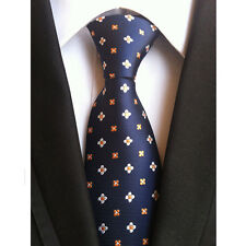 Mens Classic Floral Polka Dots JACQUARD WOVEN Necktie Wedding Formal Ties New