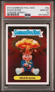 2013 Topps Garbage Pail Kids Chrome Series 1 ADAM BOMB 8a Card PSA 10 GEM MINT - Picture 1 of 2
