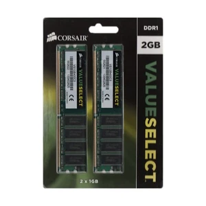Corsair ValueSelect DDR1 2GB (2x1GB) DIMM 400MHz Memory VS1GB400C3 - Picture 1 of 1