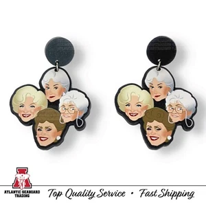 Pendientes colgantes The Golden Girls Dorothy, Rose, Blanche, Sophia acrílico poste - Imagen 1 de 3