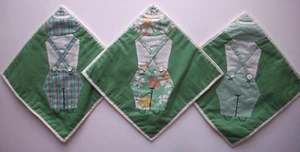 Lote de 3 soportes de almohadilla caliente de cocina Sunbonnet Sam - Imagen 1 de 7