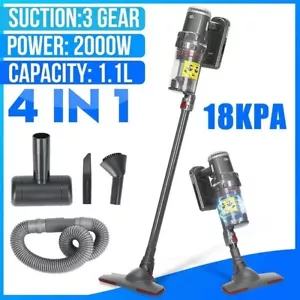 ASPIRAPOLVERE CON FILO 4MT SCOPA ELETTRICA SENZA SACCO VERTICALE 1400W PAVIMENTI - Foto 1 di 7