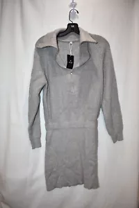 VESTIDO SUÉTER PROFUNDO PARA MUJER OTOÑO MANGA LARGA CUELLO EN V TALLA PEQUEÑA - Imagen 1 de 6