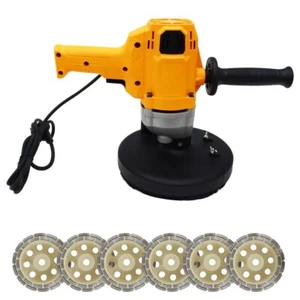 TECHTONGDA Concrete Cement Floor Wall Rough Grinding Machine 3000rpm 3in Disc - Picture 1 of 24