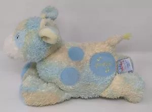 Baby Gund Sprinkles Cow Musical Plush Tye Dye Yellow Blue Working 58207 Vintage - Picture 1 of 8