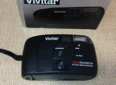 Vivitar Vista Tele Motor (1993) w/Panorama Plus 35mm and 70mm Auto/Red-Eye Reduc - Image 1 of 4