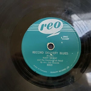 Rusty Bryant Schallplattenlieferung Blues Back Street REO 8005 78 UPM Sehr guter Zustand - - Bild 1 von 4