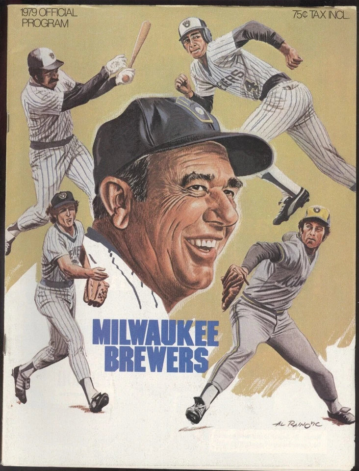 1979 Milwaukee Brewers vs Boston Red Sox Program - Image 1 of 1