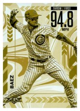 2020  Topps Fire #AA-10 Javier Baez Arms Ablaze Gold Minted