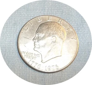 K665~ 1776-1976 Eisenhower Dollaro Bicentenario "Ike" Moneta USA $1 - Foto 1 di 3