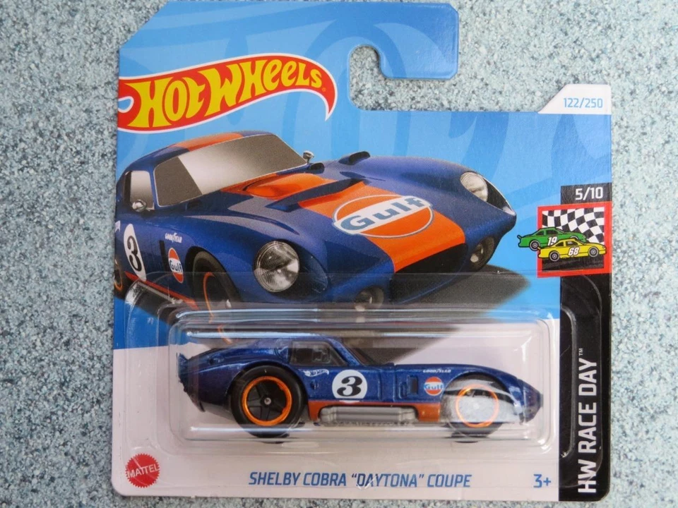 Hot Wheels H4PQ 122 SHELBY COBRA "DAYTONA" COUPE Dark Blue 2024 122 PQ Case - Image 1 of 2