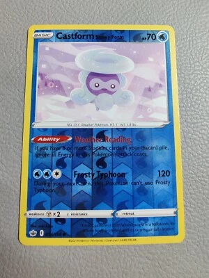 Castform Snowy Form Reverse Holo | MINT | SWSH Chilling Reign 034/198 | Pokemon - Image 1 of 2