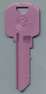 ALUMINUM PINK MINUTEKEY KEY BLANKS KW-1,KW-10 - Picture 1 of 1