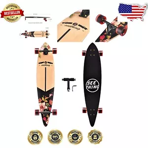 Complete 42-Inch Longboard Skateboard - Artisan Maple Cruiser for All Skills - Picture 1 of 9