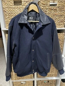 Men’s Varsity Letterman Jacket Wool and Genuine Cow Leather (Size S) - Picture 1 of 11