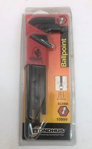 New Bondhus 10999 BLX9M 9-Pieces Metric Ball End Hex L Wrench Set 1.5-10mm - Picture 1 of 4