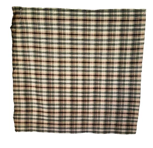NEW Hobby Lobby 21x22 inch Green& Tan Plaid Cotton Fabric Crafts Quilt Sewing - Picture 1 of 15