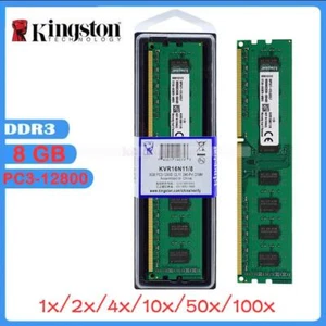 Kingston 8GB/16GB/32GB DDR3-1600 MHz PC3-12800 2Rx8 DIMM Desktop Ram 240-PIN lot - Picture 1 of 9