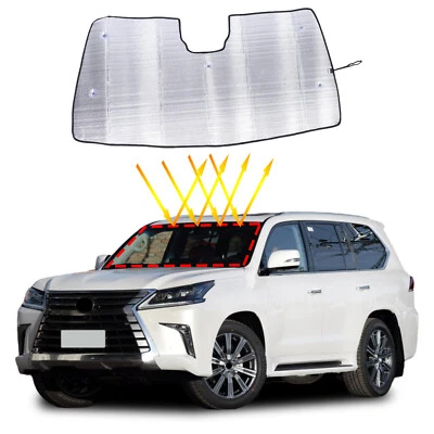 Car Front Glass Windshield Visor SunShade Cover For Lexus LX570 2008-2021 Foto 1 de 4