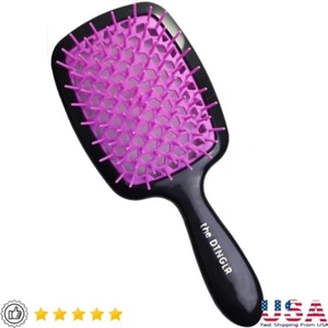 Detangling Brush Vented Hair Brush Wet Dry Curly Straight Hair Pain-Free Use - Picture 1 of 2