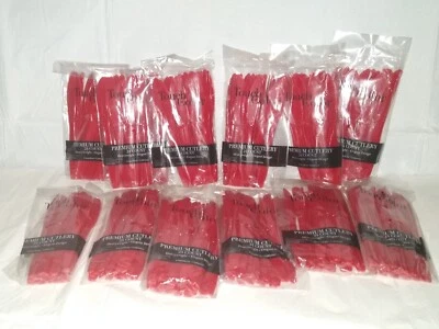 Cuchillos clásicos de plástico rojo #010573, 24/pk, 12 paquetes, calidad premium Foto 1 de 4