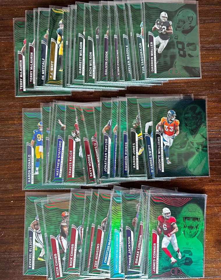 2022 Panini Illusions EMERALD GREEN NFL Football Base Cards You Pick/Choose! - Image 1 of 1