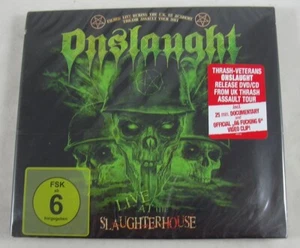 Onslaught Live at the Slaughterhouse CD/DVD Thrash Assault Tour 2014 SEALED - Picture 1 of 4